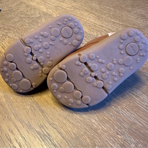 Carters Brown Leather First Walker Shoe size 3 - Picture 9 of 9
